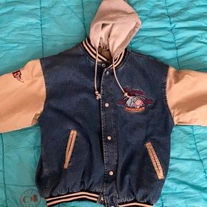 Disney Winnie The Pooh Eeyore denim quilted jacket